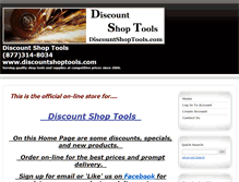 Tablet Screenshot of discountshoptools.com